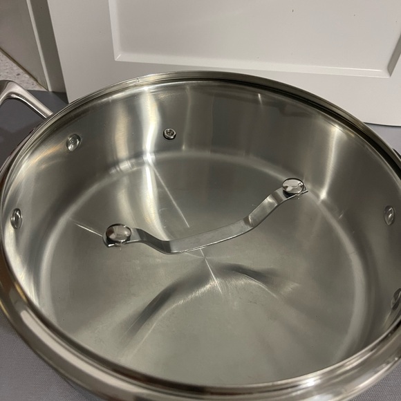 Cuisinart Stainless Steel 3.5 Quart Sautéed Long Handle Pan with Lid - Silver - Picture 11 of 13